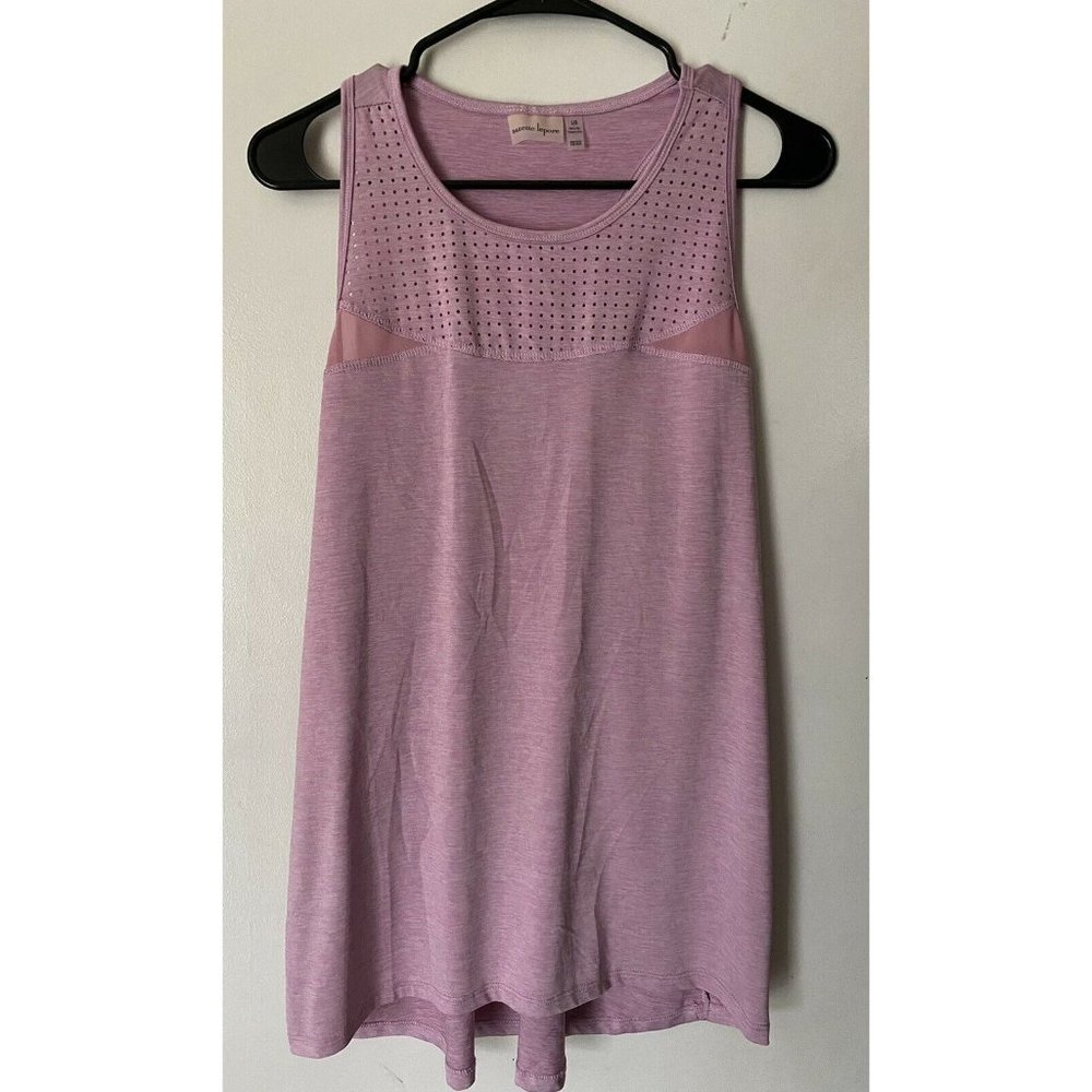 Nanette Lepore Womens Pink Tank Top Sz Large Active Workout Sleeveless Athletic